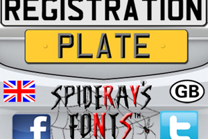 REGISTRATION PLATE UK