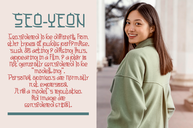 Jada Garden – Korean Style Font