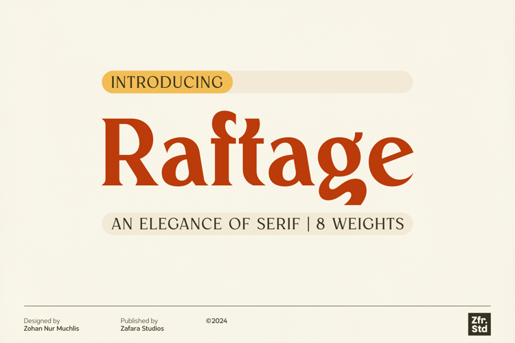 Raftage DEMO Font