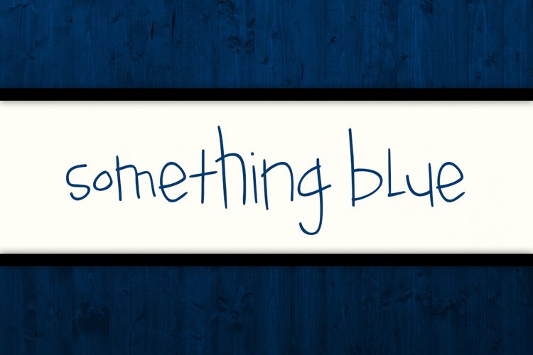 Something Blue Font