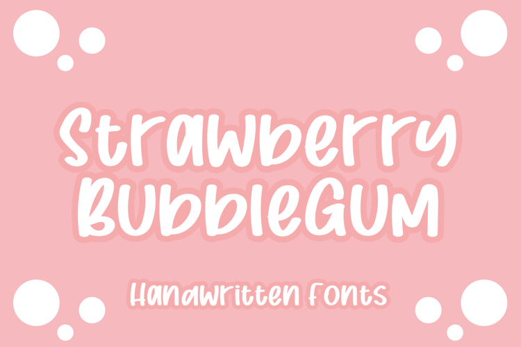 Strawberry Bubblegum Font