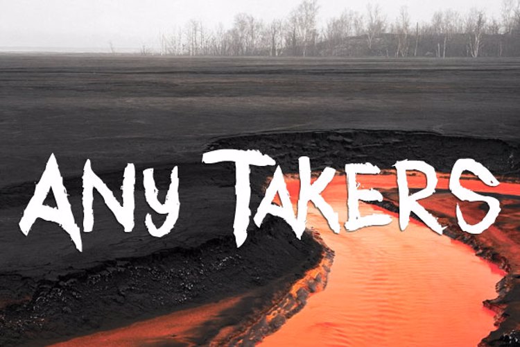 Any Takers Font