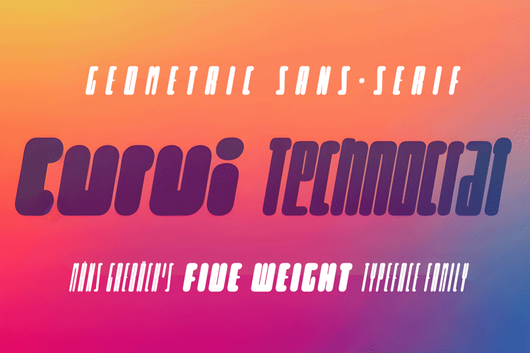 Curvi Technocrat Font