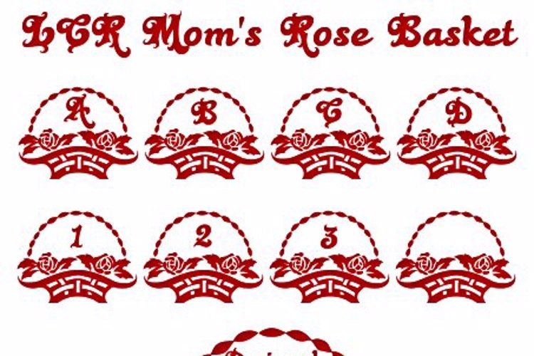 LCR Mom's Rose Basket Font