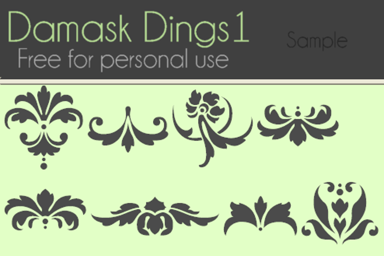 Damask Dings1 Font