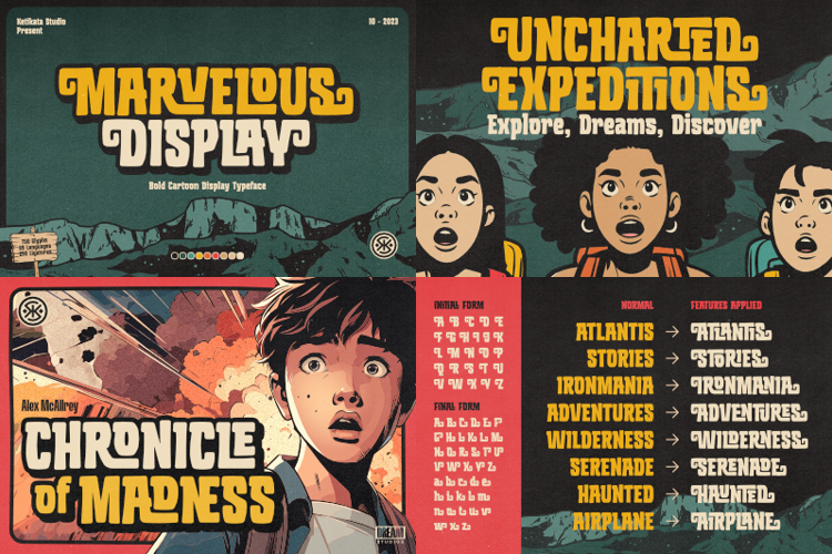Marvelous Display Font
