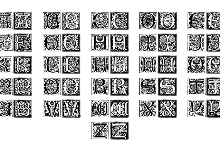 Romantique Initials Font